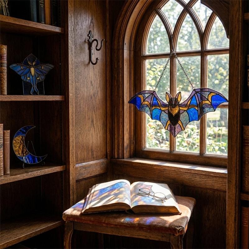 Bat Glass Suncatcher