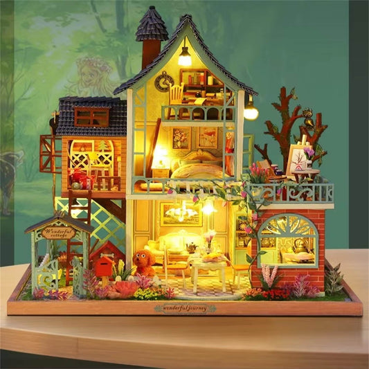 Jungle Resort,DIY dollhouse,DIY miniature kits