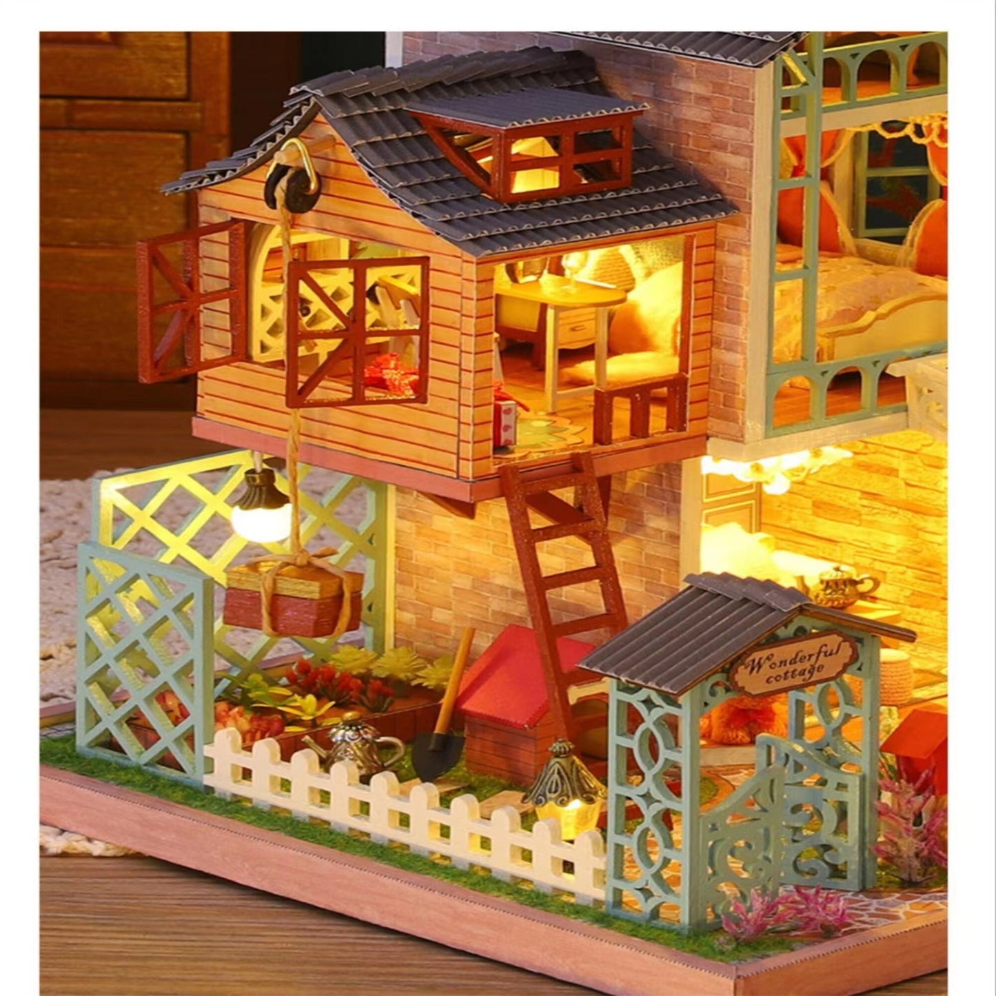 Jungle Resort,DIY dollhouse,DIY miniature kits