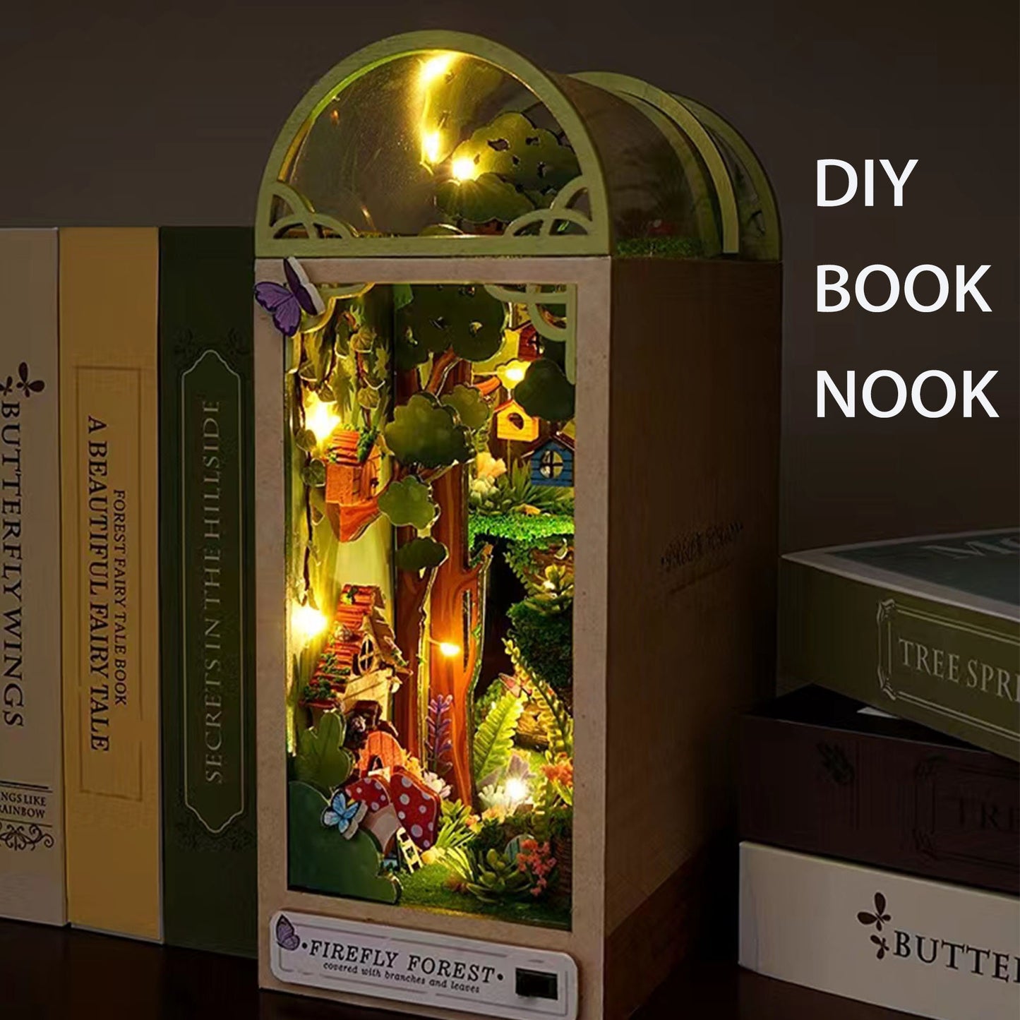 Firefly Forest Book Nook Shelf Insert