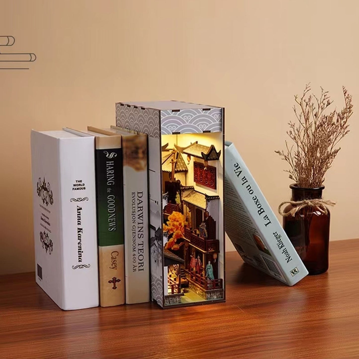 DIY Book Nook Kit Book Nook Shelf Insert 3D