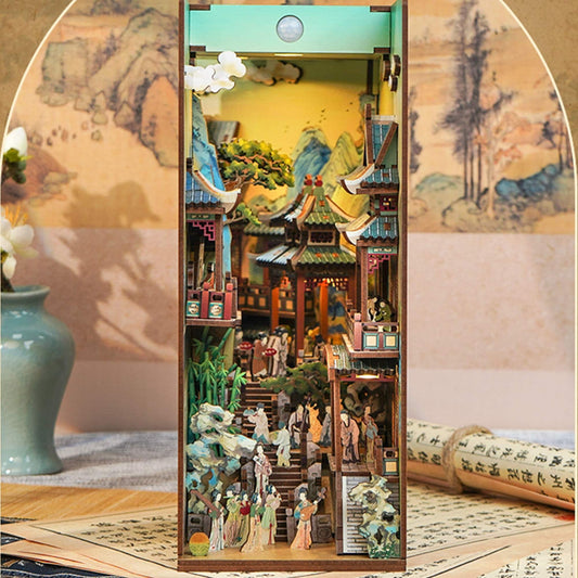 Song Dynasty charm DIY Book Nook Kit Bookshelf Decorations