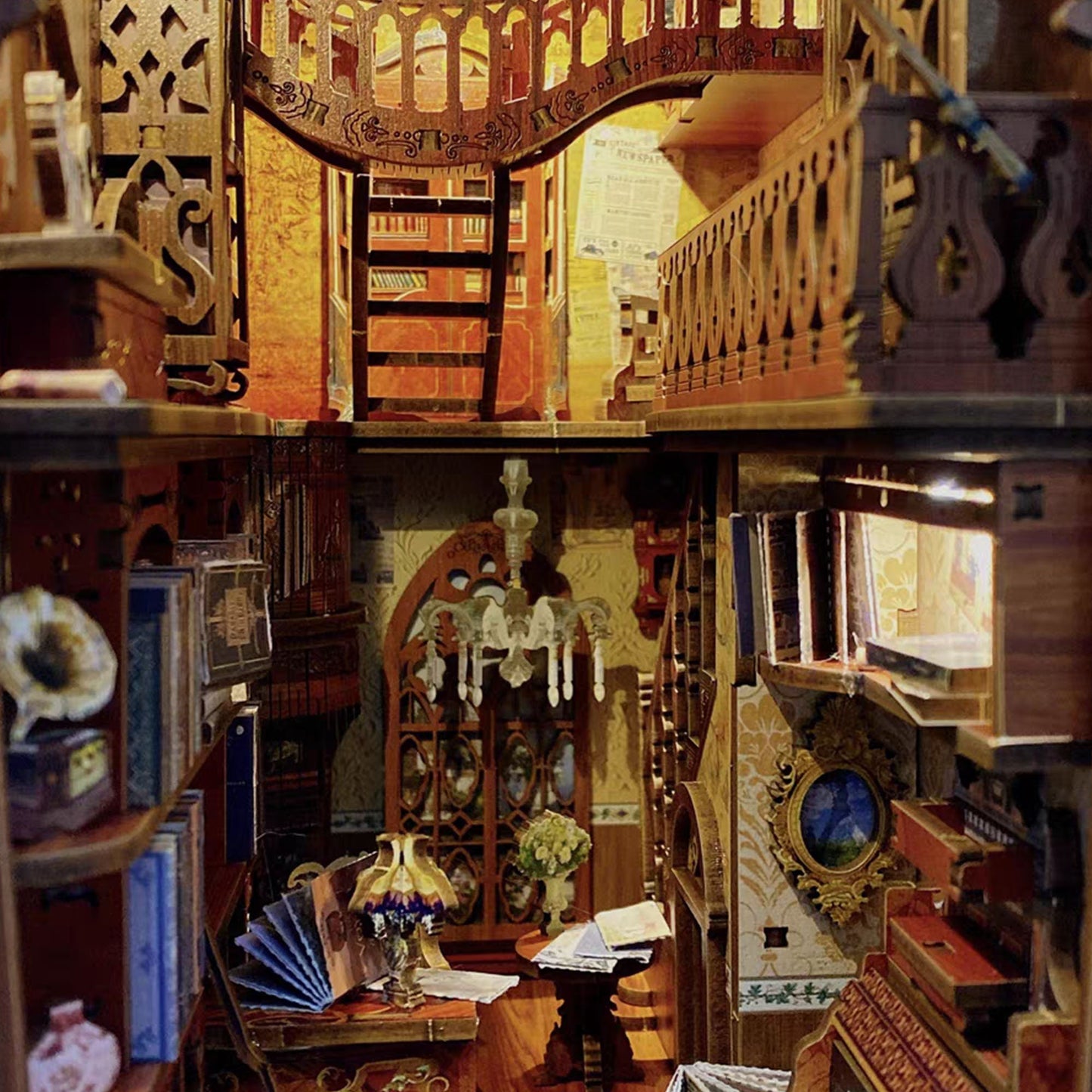 Magic book house DIY bookshelf set