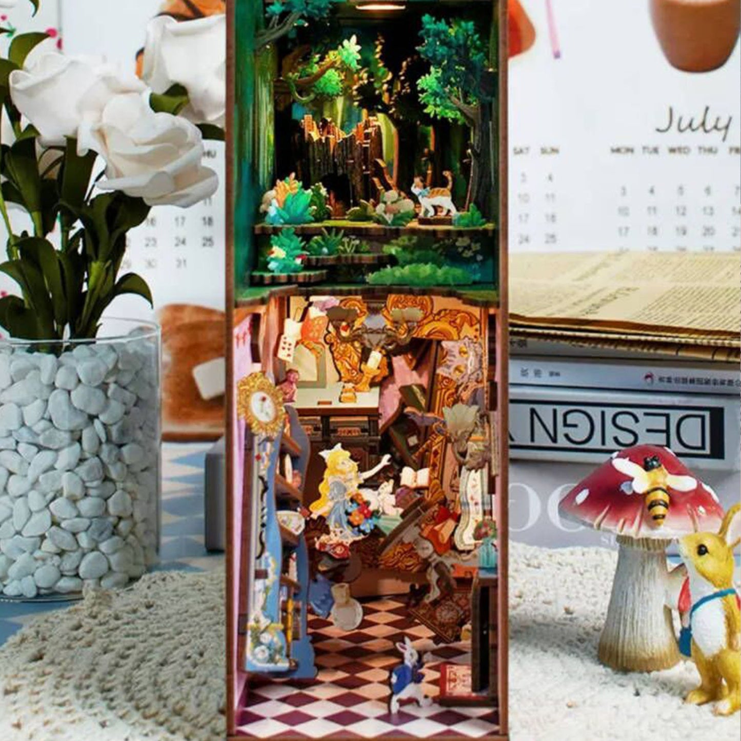 Alice in Wonderland DIY bookshelf set