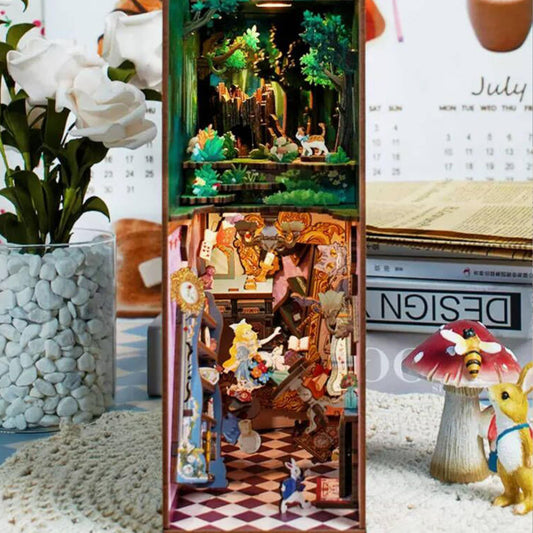 Alice in Wonderland Wooden DIY Book Stand