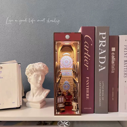 Notre Dame Cathedral DIY Book Nook Bookshelf Decorations