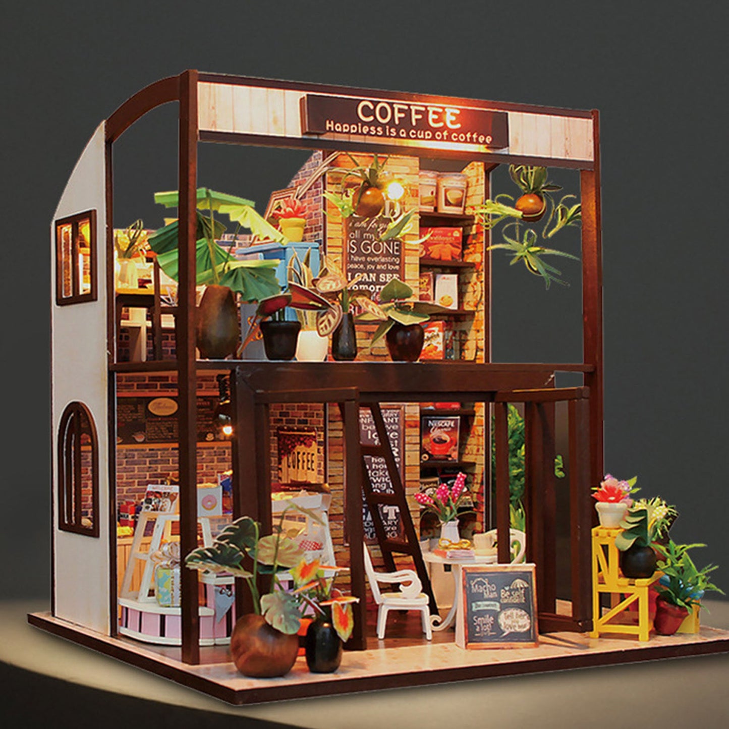 Time Coffee House DIY Miniature House