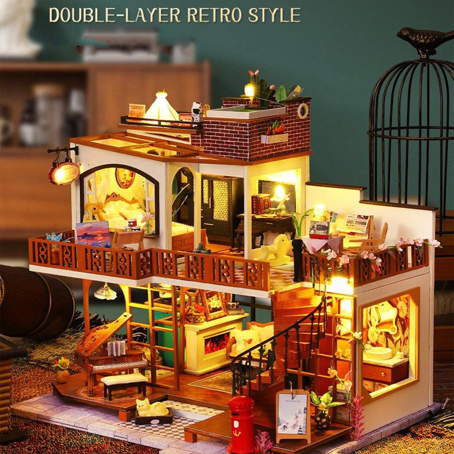 In Time DIY Miniature Houses Handmade Decoration
