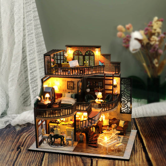 Creative DIY Model Dollhouse 3D Wooden Puzzle