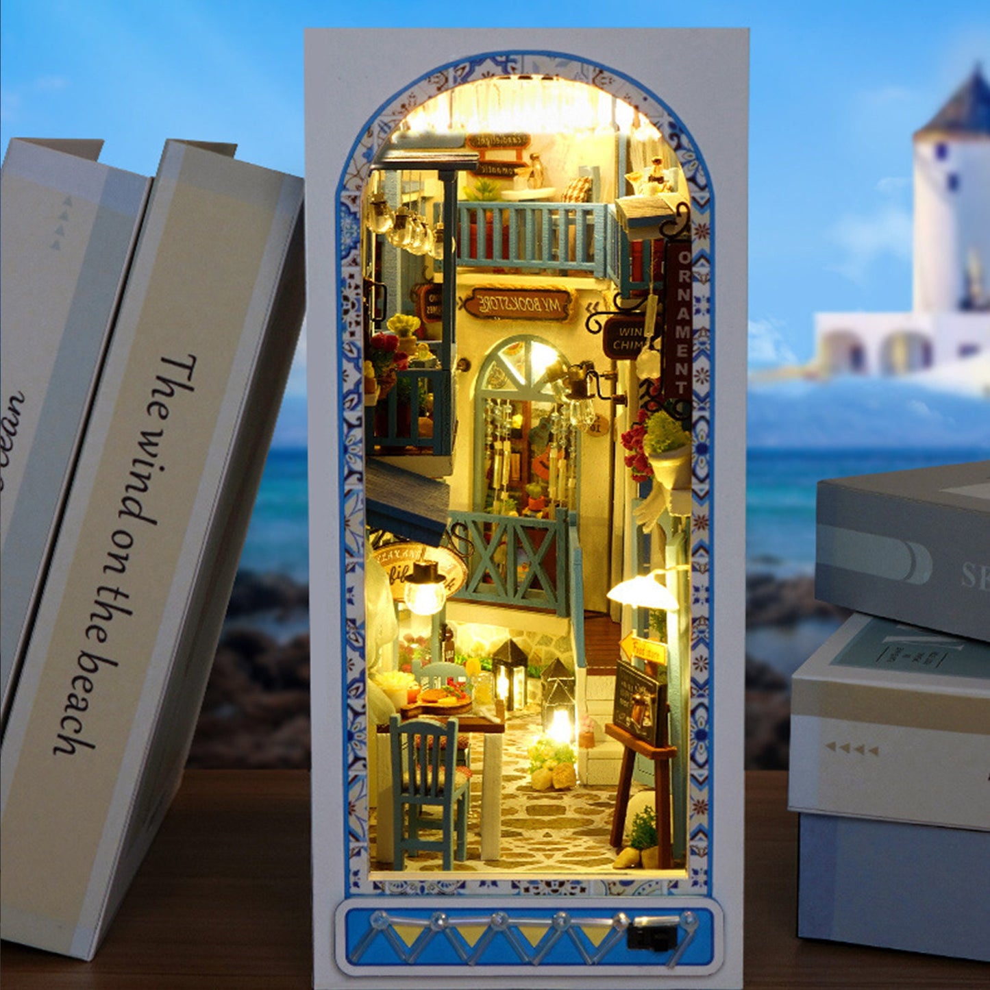 Aegean Santorini handmade DIY bookstore